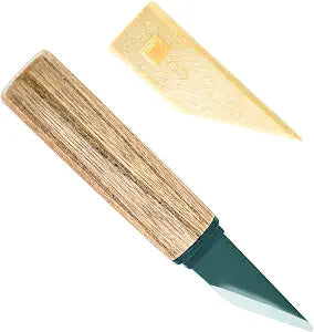 Kiridashi Knife Jpanese Pocket Knife Wooden Handle with Sheath Seki Japan