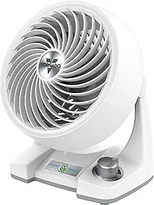 Vornado 133DC Energy Smart Compact Air Circulator with Variable Speed Control, DC Motor, Adjustable Tilt, Quiet Operation for Bedroom, Office, and Home Use, White