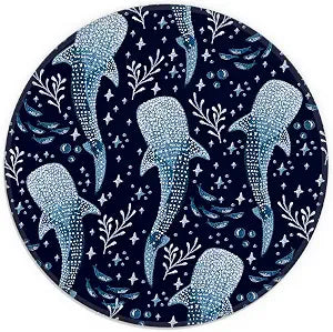 Whale Shark Round Mouse Pad, Whale Shark Decor