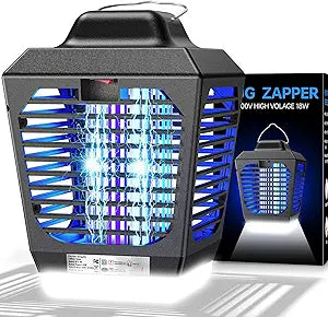 New Fi 4200V Bug Zapper, Waterproof Electric Flying Insect Trap with LED Light, ABS Housing, Indoor Fly Trap and Outdoor Mosquito Zapper, Plugin for Home Patio Garden