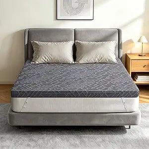 Extra Firm Mattress Topper King: 3 Inch High Density Foam for Back Pain Relief, Extra Support Mattress Pad for Couple, Cooling Breathable Washable Cover, CertiPUR-US Oeko-Tex Certified 80x76 Grey