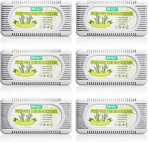 Fridge Deodorizer 6 Pack Activated Charcoal Refrigerator Deodorizer