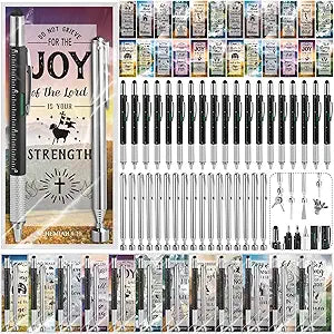 FoldTier Sets Father's Day Religious Party Favors Gift for Men Employee Christian Gifts Bulk Multi Tool Pen Bible Verse Card Telescope Magnetic Pickup Tool Set for Dad Father Husband(24)