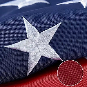 Sturdy American Flag 6x10 FT Outdoor, Heavy Duty 420D Nylon Longest Lasting US Flag with Premium Embroidered Stars, Sewn Stripes, Brass Grommets UV Protection Perfect for Outdoors