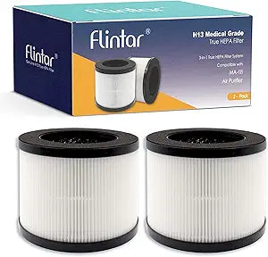 MA18 Replacement Filter, Compatible with MA-18 Air Purifier, 3-stage Pre-Filter and Activated Carbon Filter Set, 2 - Pack