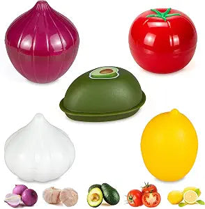 Vegetable and Fruit Storage Containers for Refrigerator, Pack of 5