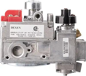 6003KS1-P07 OEM CSA Certified Propane Millivolt Adjustable Gas Valve for Fireplaces, Pedestal Stoves, and Other Hearth Systems