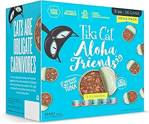 Tiki Cat Aloha Friends Mega Pack, Tuna Favorites, 3 oz. Can (36 Count)