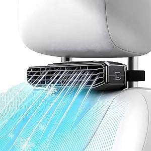 2026 New 5 Speed Car Seat Fan for Baby Rear Facing, Ultra-Quiet Portable Car Fans for Backseat For Kids, Portable Car Ac Fan with Fragrance Cooling for Almost Vehicle Jeep Van Rv Truck