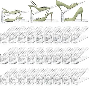 36 Pack Shoe Slots Organizer for Closet, Adjustable Shoe Stackers for a Pair of Shoes Shoe Rack Storage Shoe Space Saver 50% Shoe Shelf Display Holder for Closet