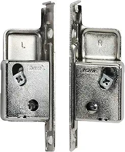 Rok Hardware Harn Impaz Drawer Box Slide Runner Left/Right Clip On Screw On Front Fixing Bracket Pair (4 Pairs, Left/Right)
