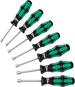 WERA 05029510001 395 HO/7 SM Nutdriver Set, 7 Pieces
