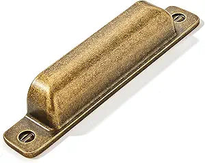 10 Packs3-3/4in(96mm) Drawer Pulls Antique Brass Cabinet Cup Pulls Kitchen Hardware Cabinet Handles Cabinet Pulls Dresser Drawer Handles Knobs