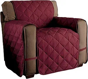 Innovative Textile Solutions Microfiber Ultimate Solid Furniture Protector Chair, Burgundy