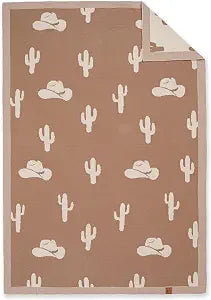 Cactus Jacquard Baby Blanket, 30"x40" Two-Sided Breathable Throw Blanket for Boys and Girls, Newborn Infant Toddler Ideal for Gift