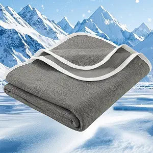PHF Cooling Blanket King Size 108"x90", Double-Sided Cooling for Hot Sleepers (Q-Max 0.46+), Lightweight Breathable Summer Blanket for Night Sweats with Rayon Derived from Bamboo, Charcoal Grey