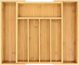 VaeFae Bamboo Drawer Organizer, Medium, Natural