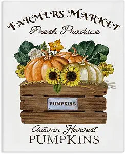 Stupell Industries Autumn Harvest Pumpkin, 24 x 30 Inch Canvas Wall Art