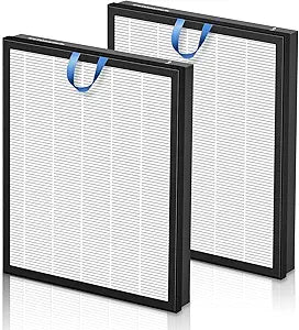 Vital 200S Replacement Filter for LEVOIT Vital 200S and Vital 200S-P Air Purifier, 3-in-1 High-Efficiency Activated Carbon Filter, Vital 200S-RF, 2 Pack in White, For Home Office Livingroom Bedroom