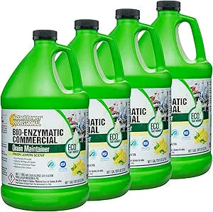 Instant Power Commercial Drain Maintainer - Drain Cleaner Liquid, For Sink Drains, Toilet Clogs, and Grease Traps, Made in USA, Clog Remover Liquid - 1 Gallon 4 Pack