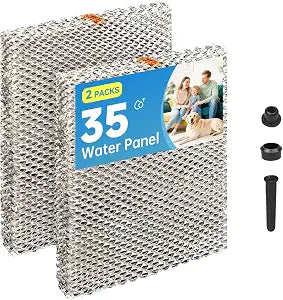 P110-3545 35 Humidifier Vapor Water Panel Filter Pad Replacement Compatible with Wick HUMCASBP2312 HUMCASBP2412 HUMCCSBP2212 HUMCCSBP2312 HUMBALBP2417 HUMBBLFP1318 HCWP3-18 2-Pack
