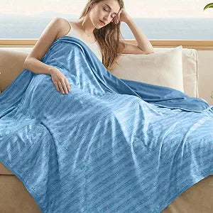 Guohaoi Cooling Throw Blanket for Hot Sleepers, Arc-Chill Q-Max >0.5 Cool Fiber, 100% Oeko-Tex Certified Lightweight Summer Cool Blanket for Travel/Outdoor Ultra Cold Breathable, 60''x90''