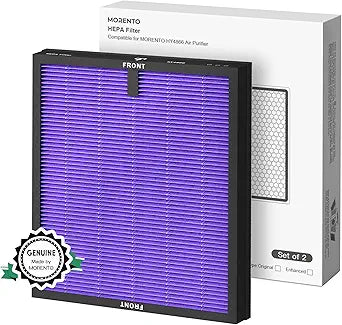 MORENTO 2 Pack HY4866 Genuine Air Purifier Replacement Filter for HY4866 Air Purifier, Multifunction Version