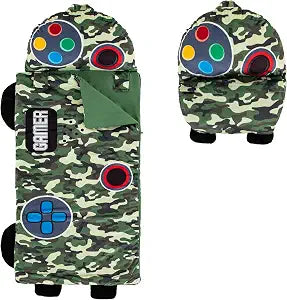 Kid's Nap Buddies Character Preschool Nap Mat, Toddler Sleeping Bag with Pillow for Daycare, Ages 3+