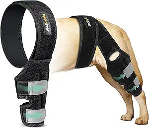 Dog Leg Braces for Back Leg for Support, Dog ACL Brace Hind Leg, Cruciate Ligament Knee Brace for Dogs Rear Leg with Torn ACL, Metal Side Stabilizers Keep The Joint Warm and Stable Small