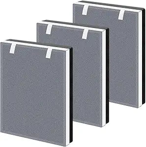 Funmit Vital 100 Replacement Filter for LEVOIT Vital 100 Air Purifier, 3-in-1 and High-Efficiency Activated Carbon Filters Set, Compared to Part # Vital 100-RF, 3 Pack, White
