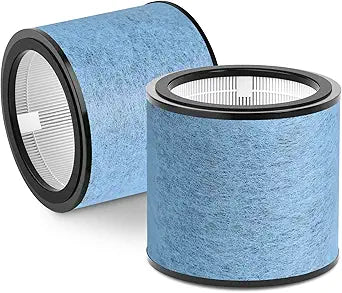 2 Pack HP072 Replacement filter, NeverChange Filter Compatible with Shark HP071BRN HP072 HP070 UA075 HP072QGD HP072QGN HP072C Air Purifiers,H13 HEPA and Activated Carbon Filter for Pet Care,Blue
