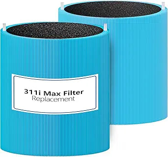 Blue Pure 311i MAX AllergenBlock Replacement filter Compatible with Blueair 311i Max Air Purifier, H13 True HEPA with Activated Carbon Air Filter,Blue Pure F3MAX, Not for 311 i+ Max