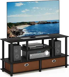 Furinno JAYA TV Stand for up to 50-Inch TV, 55 Inch