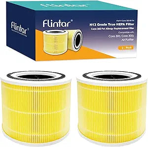 Core 300 Pet Allergy Replacement Filters, Made in TAIWAN, Compatible with LEVOIT Core 300, Core 300S VortexAir Air Purifier, H13 Grade True HEPA Filter Replacement, Core 300-RF-PA, 2-Pack