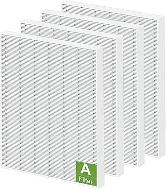 4 Pack 115115 Replacement Filter A Size 21 - Compatible with Winix PlasmaWave C535 5300 5300-2 6300 6300-2 P300 AM90 C909 9800, C535 Filter A