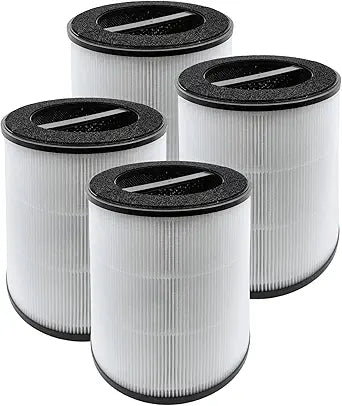 Nispira MJR01 Mod Jr. Replacement Filter for Oransi Mod Jr. Air Purifier 3-in-1 Activated Carbon, 4 Packs