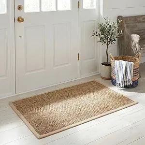 SAFAVIEH Natural Fiber Accent Rug 2x3, Textured Natural & Ivory NF115j