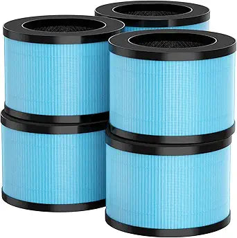 MK01 & MK06 Air Filter Replacement Compatible with Aroeve MK01, MK06, ToLife TZ-K1 and Kloudi DH-JH01 Air Purifier, Standard Version(6 Pack)