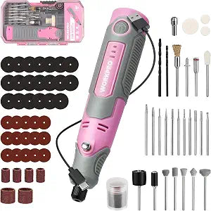 WORKPRO Mini Cordless Rotary Tool, 71PCS Kit for Engraving/Drilling/Carving