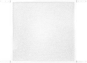 M-D Building Products 14182 Door Grille, Adjustable Fit for Doors 30" to 36" Wide, Easy-to-Install, Ideal for Residential and Commercial Use (White)