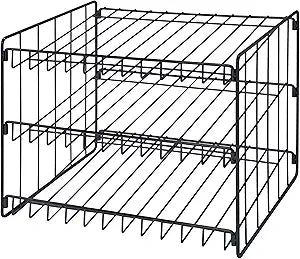 Kitchen Details 3 Tier Can Storage Organizer Rack in Black