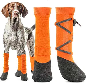 lesotc Dog Shoes for Large Medium Dogs, Dog Boots & Paw Protectors for Winter with Adjustable Straps for Walking Running Hiking Outdoor Dog Booties Dog ShoesXL