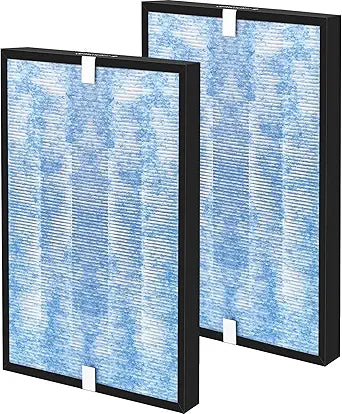 MSA3 True HEPA Filter Replacement Compatible with MSA3/MSA3S Membrane Solutions 3-in-1 Air Cleaner Purifier, 2 Pack