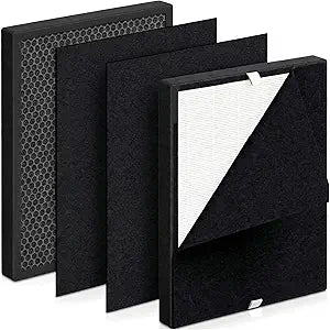 2Pack T555 Replacement Filter Compatible with Trucozie T555 air purifier,2 HEPA Filter and 4 Washable Pre-Filters