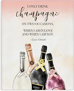 Stupell Industries 'Champagne and Love Quote Fashion Designer'| Canvas Art