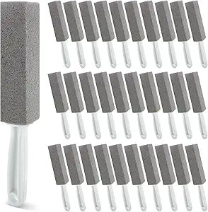 Starvast 30pcs Pumice Stone for Toilet, Toilet Pumice Stone with Handle, Toilet Stone Cleaning Block for Bath Grout Pool Kitchen Tubs Showers