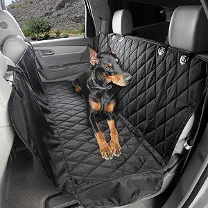 4Knines Dog Backseat Cover with Hammock for Cars, SUVs, and Trucks  Waterproof Layers, Nonslip Seat Protector, Durable Nylon Clips, K9 Shield with Heavy Duty Thread, (Extra Large, Black)
