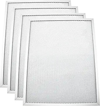 4Pcs 50000293-002 Post Filter Compatible with Honeywell Air Cleaner 16" x 25" Models F300A, F300E, F50F, F58F