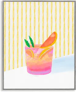 Tequila Spritz Cocktail, 16 x 20 Inch Framed Gicle Print
