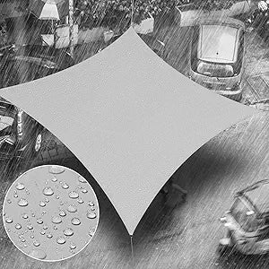 Royal Shade 7' x 12' Grey Rectangle Waterproof Sun Shade Sail Canopy Awning, UPF50+ 95% UV Blockage & Water Resistant, Outdoor Backyard Patio Garden Carport (We Make Custom Size)